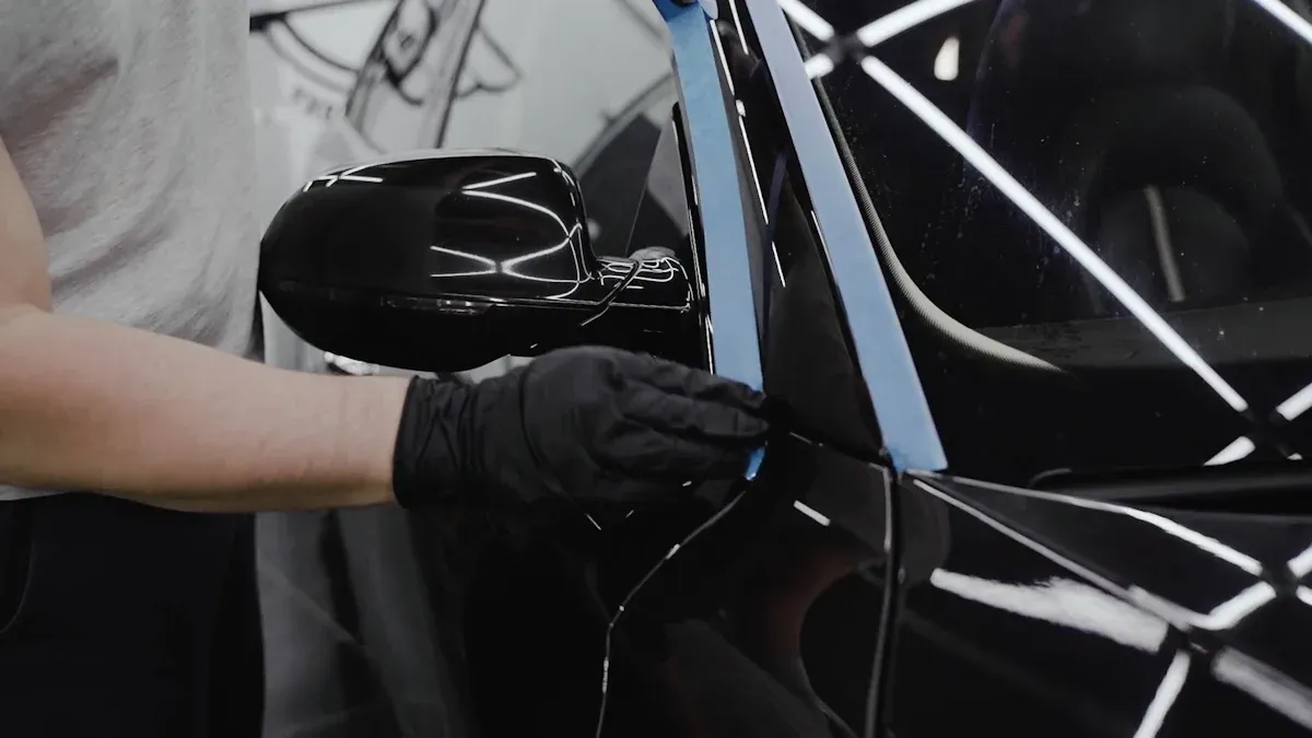 Tint Installation Process and Curing